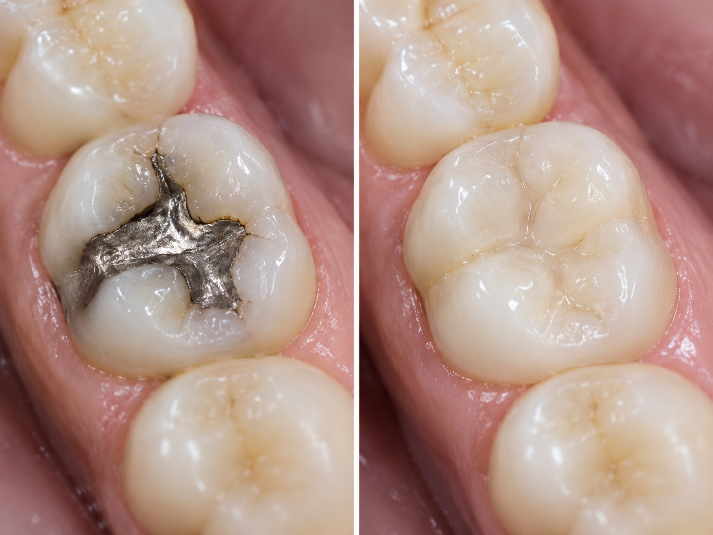 Dentist explaining amalgam filling removal safety measures to a patient during a consultation